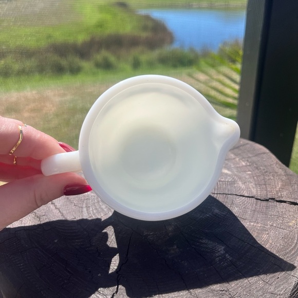 Corelle Corning Pyrex Glass Old Town Blue Onion Creamer 5 ounce Vintage USA - Picture 5 of 10